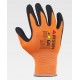 Guantes nitrilo microporoso poliéster 13G táctiles WorkTeam G5010 | Suministros Laborales