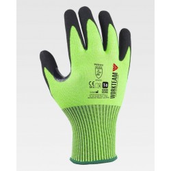 Guantes anticorte nitrilo microporoso WorkTeam G5520 | Suministros Laborales