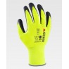 Guantes de látex estriado con dorso de poliéster 13G, sin costuras y puño elástico WorkTeam G6000