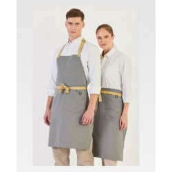 Delantal con peto tejido de espiga 68x85 WorkTeam M730 | Suministros Laborales