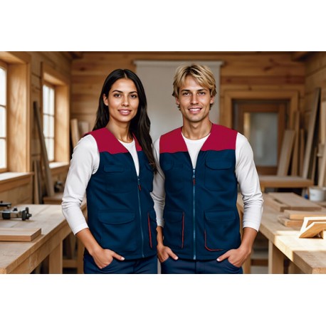 Chaleco de trabajo ligero multibolsillos THUNDER Valento | Suministros Laborales