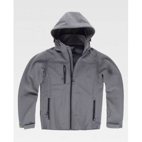 Chaqueta workshell doble capa con capucha WorkTeam S9107 | Suministros Laborales