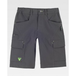 Bermuda elástica multibolsillos WorkTeam WF3217 | Suministros Laborales