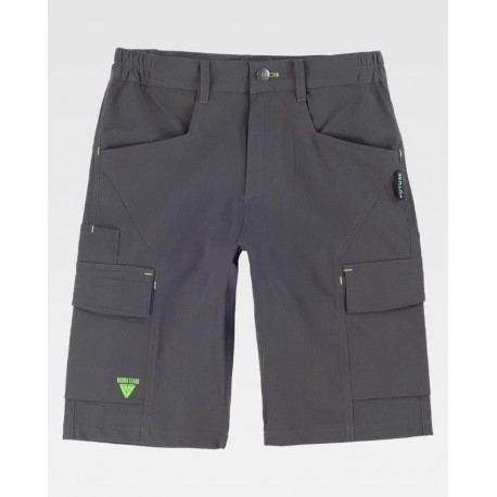 Bermuda elástica multibolsillos WorkTeam WF3217 | Suministros Laborales