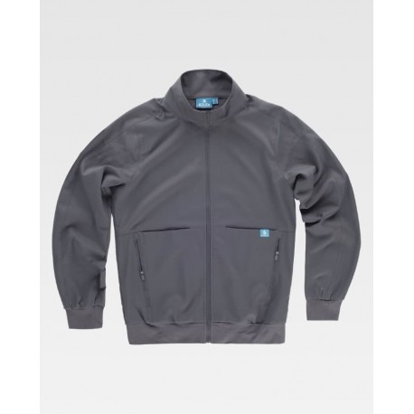 Chaqueta de trabajo elástica con cremallera WorkTeam B9135 | Suministros Laborales
