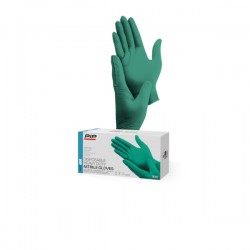 Guantes Desechables de Nitrilo con Resistencia Química | Suministros Laborales