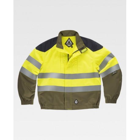 Cazadora Forestal Ignífuga Alta Visibilidad WorkTeam B1181 | Suministros Laborales