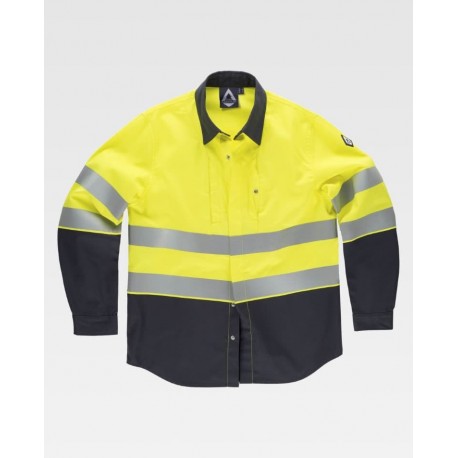 Camisa Multinorma Ignífuga Alta Visibilidad WorkTeam B8081 | Suministros Laborales