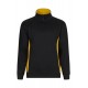 Sudadera bicolor con media cremallera Velilla 105704