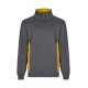 Sudadera bicolor con media cremallera Velilla 105704