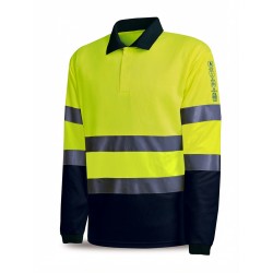 Polo Ignífugo y Antiestático Alta Visibilidad Marca PL 988POFI | Suministros Laborales