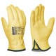Guante Conductor de Piel Flor Vacuno Amarillo con Ribete Marca PL 788LAJ | Suministros Laborales
