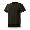 Camiseta de Trabajo Manga Corta Verde/Negro de Algodón 145 g NICE STRETCH Marca PL 471139