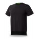 Camiseta Manga Corta Gris/Negro Algodón 145 g NICE STRETCH Marca PL 471138 | Suministros Laborales