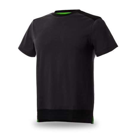 Camiseta Manga Corta Gris/Negro Algodón 145 g NICE STRETCH Marca PL 471138 | Suministros Laborales