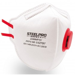 Mascarilla Plegable FFP3 con Válvula de Exhalación Marca PL 2288MP3V | Suministros Laborales
