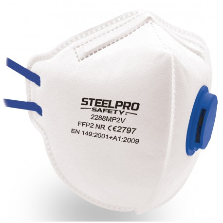 Mascarilla Plegable FFP2 con Válvula de Exhalación Marca PL 2288MP2V | Suministros Laborales