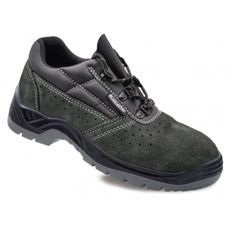 Zapato de Seguridad S1P Serraje Perforado Marca PL 1688ZSCO1 | Suministros Laborales