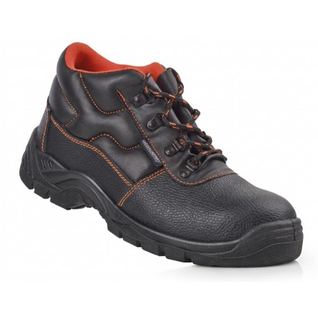 Bota de Seguridad S3 Piel Negra Marca PL 1688BECO | Suministros Laborales