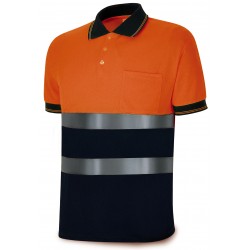 Polo Alta Visibilidad Manga Corta Prisma Marca PL 1288PAVXCR | Suministros Laborales