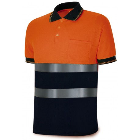Polo Alta Visibilidad Manga Corta Prisma Marca PL 1288PAVXCR | Suministros Laborales
