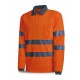 Polo Alta Visibilidad Manga Larga Neon Marca PL 1288PAVMLR | Suministros Laborales