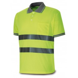 Polo Alta Visibilidad Manga Corta Radiux Marca PL 1288PAVMCR | Suministros Laborales