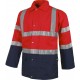 Parka de Trabajo acolchada combinada alta visibilidad WorkTeam C3717