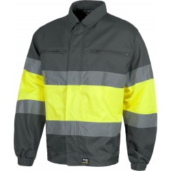 Cazadora de Trabajo cremallera nylon Combinada Alta Visibilidad WorkTeam C4110