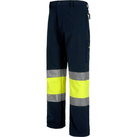 Pantalón de Trabajo Workshell multibolsillos Alta Visibilidad WorkTeam S9820