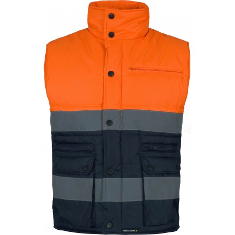 Chaleco de Trabajo con Cremallera de nylon Alta Visibilidad WorkTeam S4035