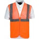 Chaleco de trabajo Alta Visibilidad cierre cremallera WorkTeam C3612