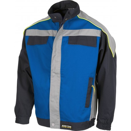 Cazadora de Trabajo con corchetes y cierre de cremallera WorkTeam WF5851