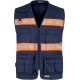 Chaleco de trabajo con cierre de cremallera WorkTeam S3136