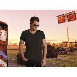 Camiseta pico elástica moderna y ceñida al cuerpo COBRA Valento