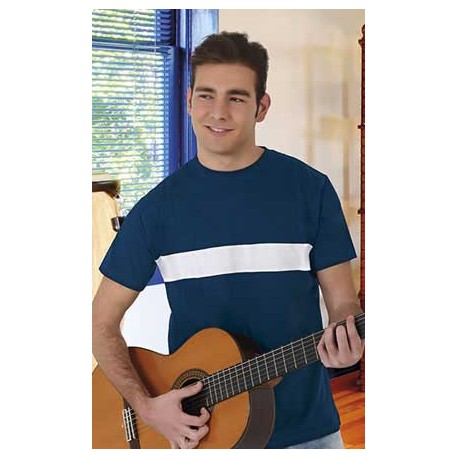 Camiseta bicolor de corte clásico Valento BLUES
