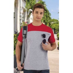 Camiseta clásica bicolor con bolsillo pecho izquierdo Valento DOCK
