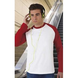 Camiseta bicolor de corte clásico y manga larga BREAK Valento