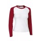Camiseta de mujer Manga Larga y dos colores combinados Valento NIKA
