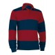 Polo rugby hombre bicolor de manga larga Valento RUCK