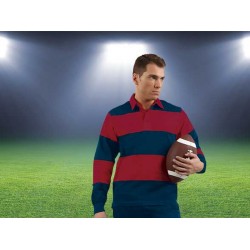 Polo rugby hombre bicolor de manga larga Valento RUCK